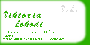 viktoria lokodi business card